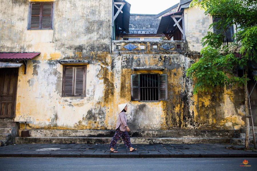 Les murs de la vieille ville de Hoi An, Vietnam