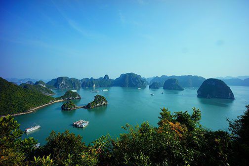 Paysages de la Baie d'Halong, Vietnam