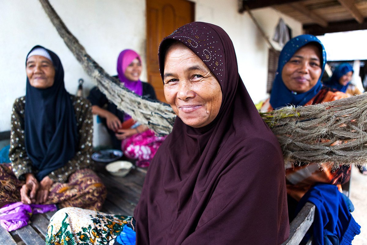 Portrait d'une femme Cham, Cambodge