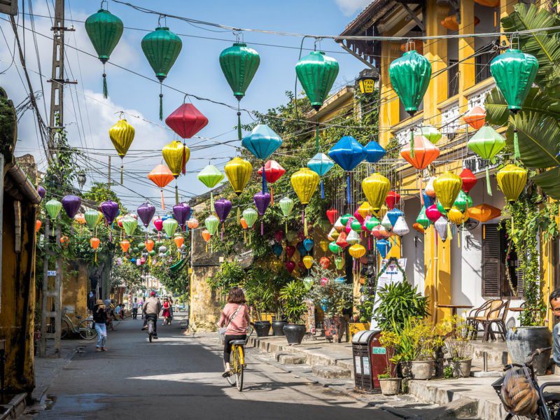 Les jolies ruelles de la ville de Hoi An, Vietnam