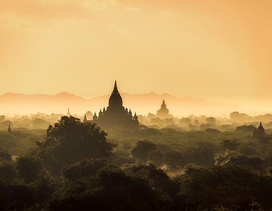 Pagodes de Bagan en Birmanie