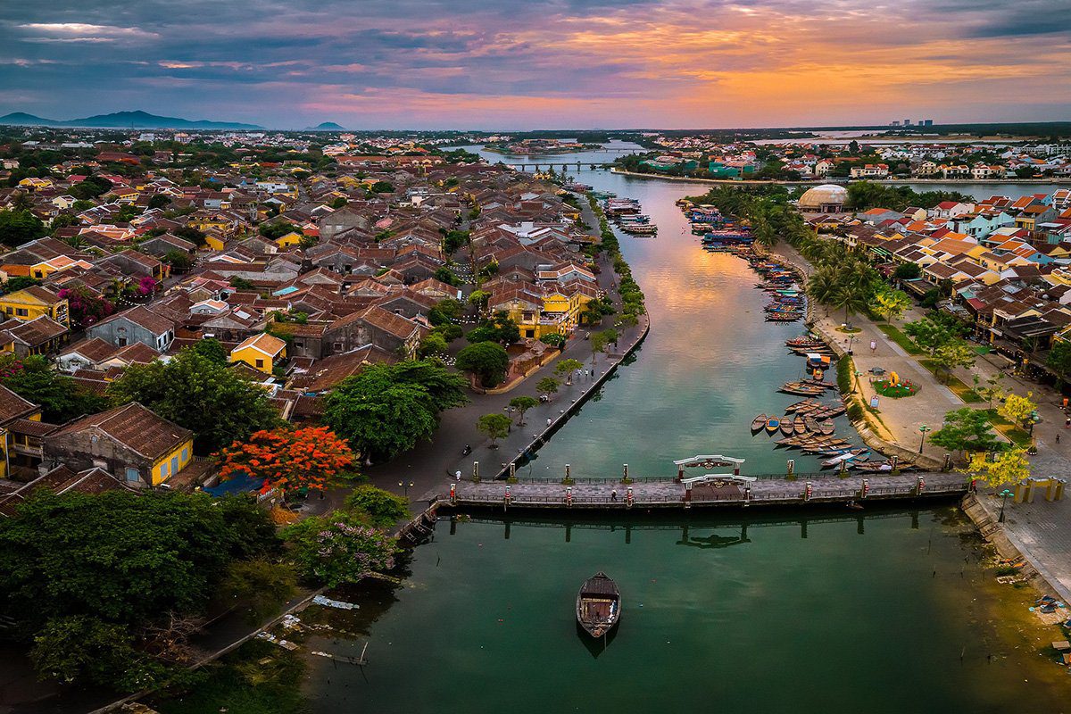 Photo aérienne de Hoi An, Vietnam
