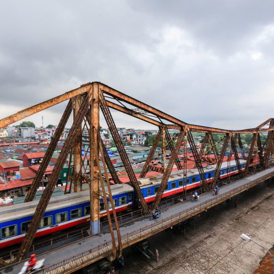 Le pont Long Bien à Hanoi, Vietnam