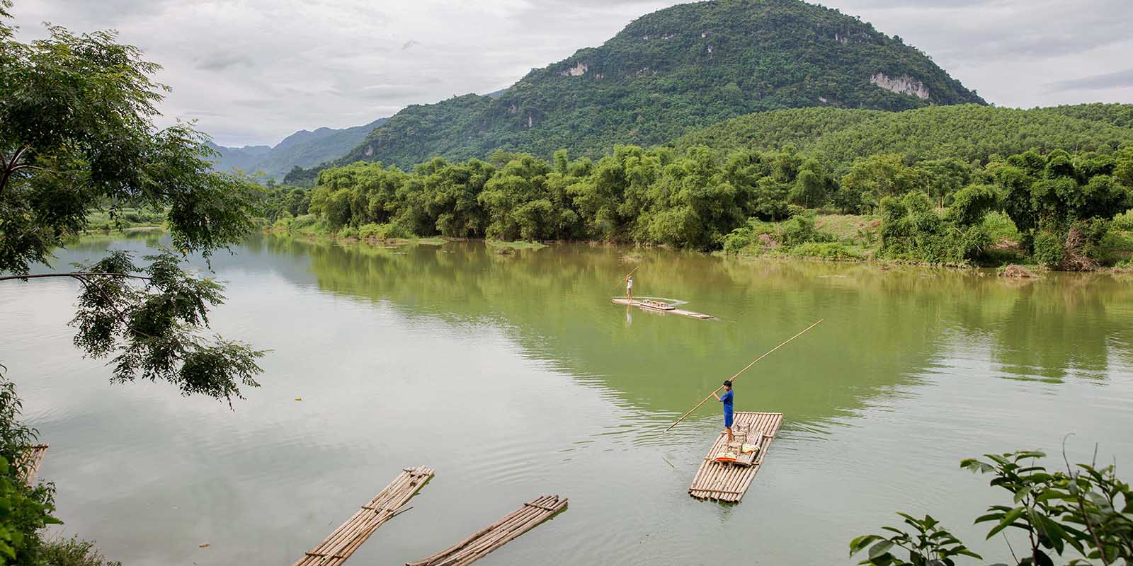 Balade en barque Pu Luong Vietnam