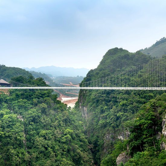 Pont Bach Long à Moc Chau, Vietnam
