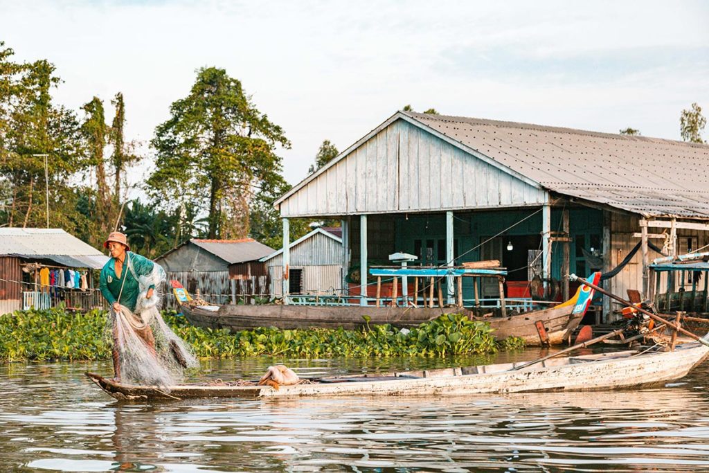 Pêche dans le Bassac, Chau Doc