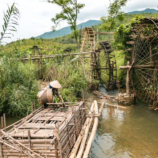 Les roues à eau de Pu Luong