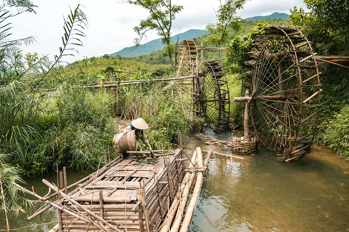 Les roues à eau de Pu Luong