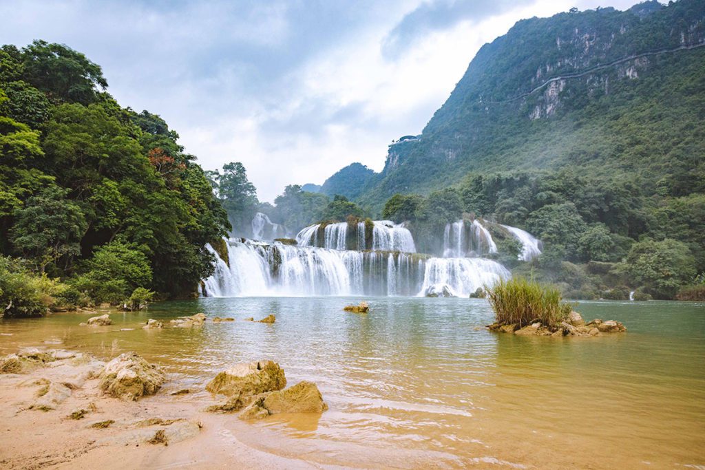 Les chutes de Ban Gioc dans la province de Cao Bang, Vietnam