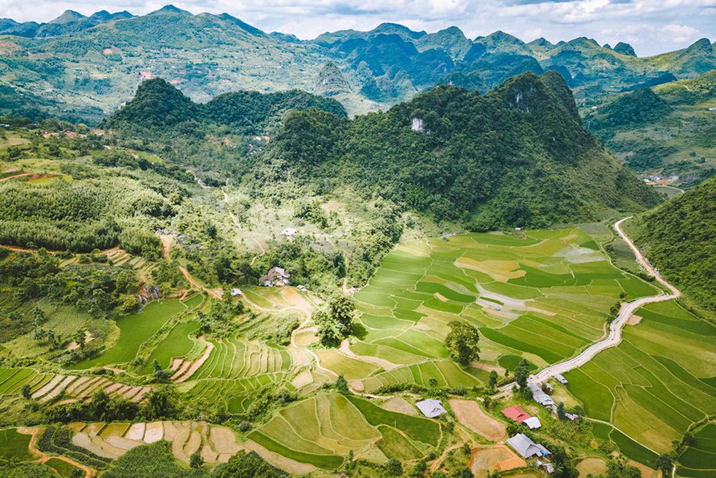 Paysages spectaculaires de Cao Bang, Vietnam