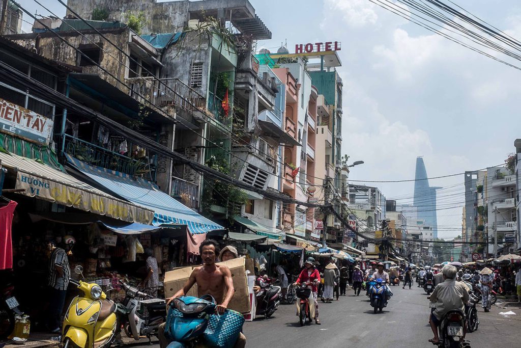 Rue du centre-ville de Ho Chi Minh Ville
