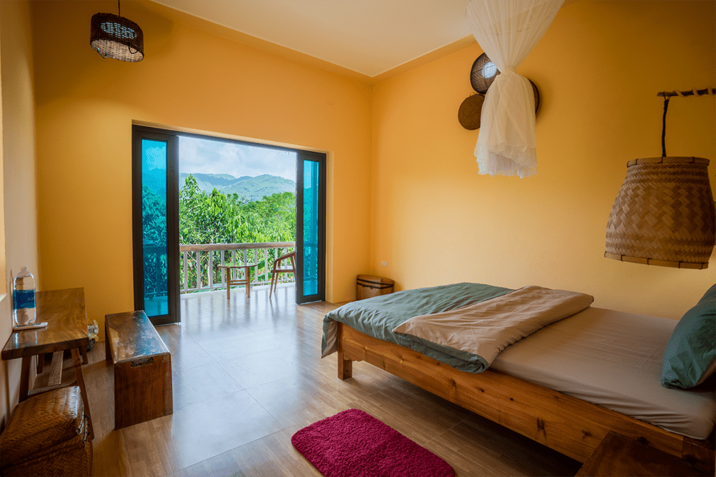 Bedroom in Cinammon Ecolodge, Vietnam