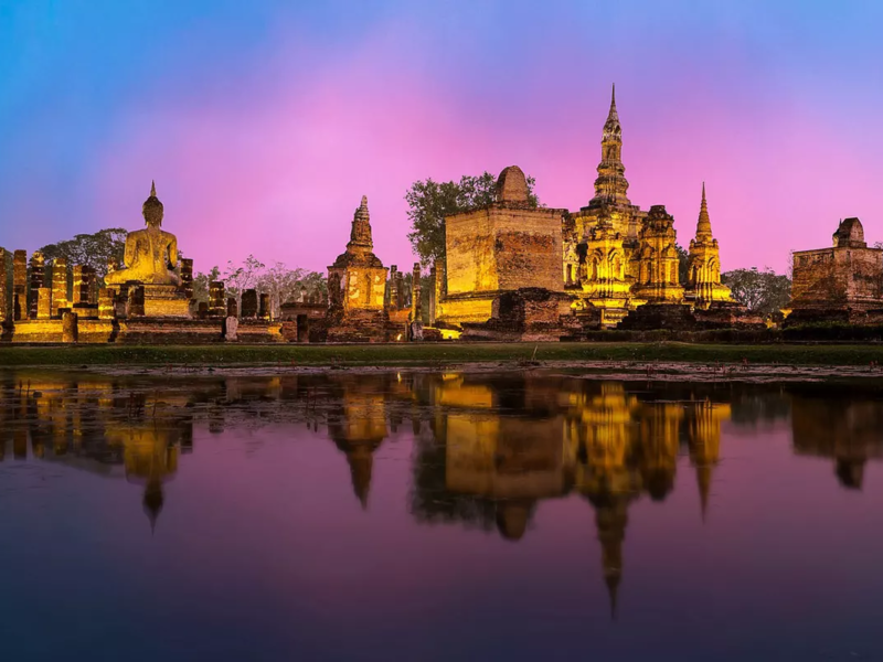 Les ruines d'Ayutthaya, Thailande