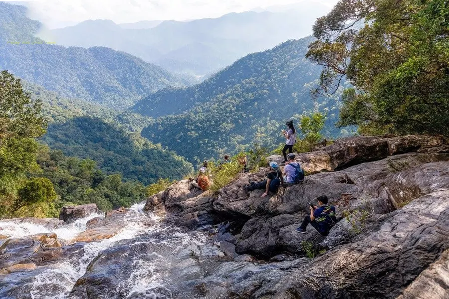 Do Quyen waterfall in Bach Ma national park