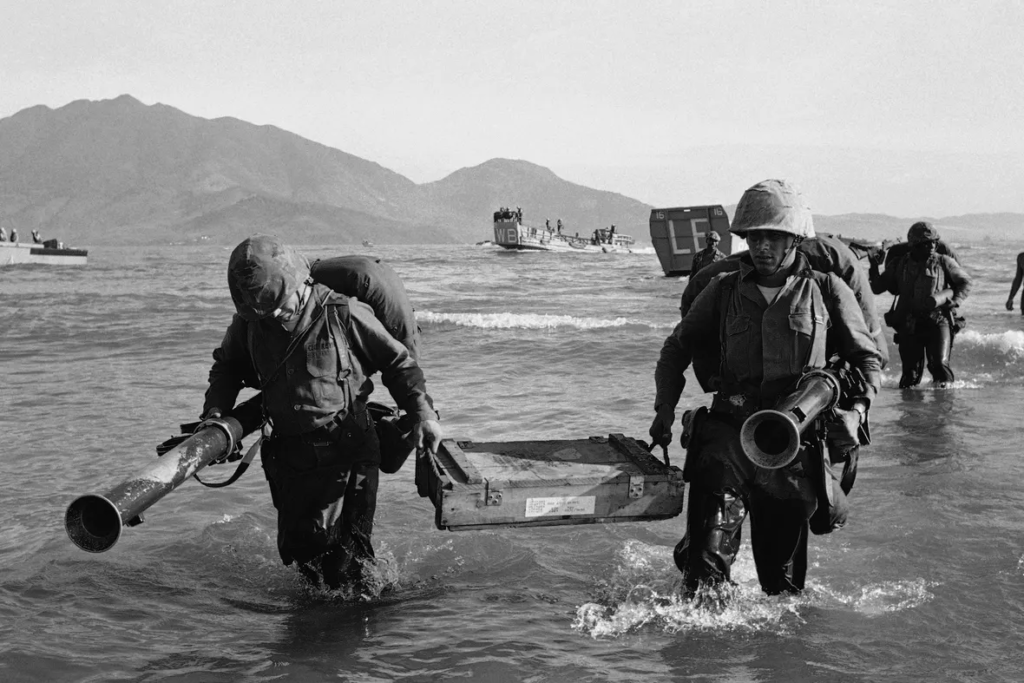 Marines landing in Da Nang, Vietnam