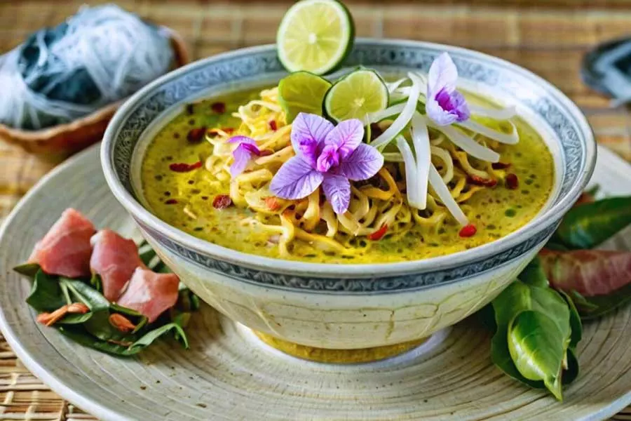 Image of Nom Banh Chok, the cambodian dish