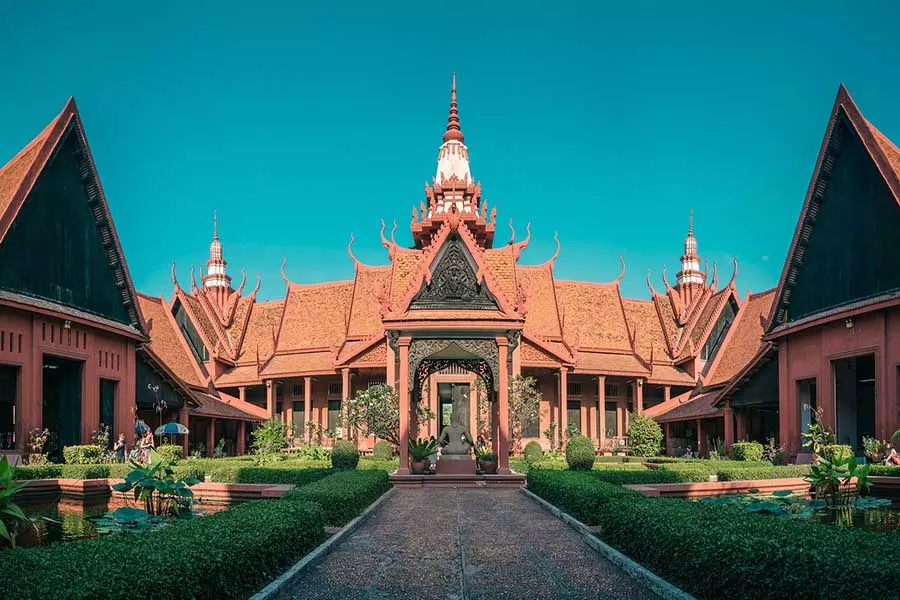 View of the entrance of National Museum of Cambodia