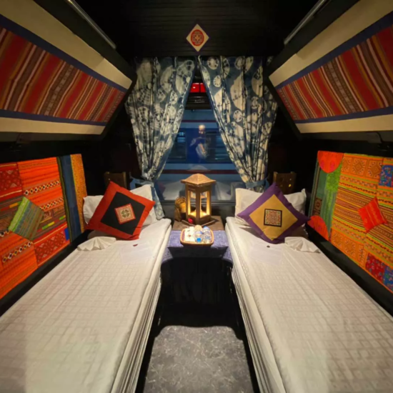 La décoration dans les cabines de Chapa Express
