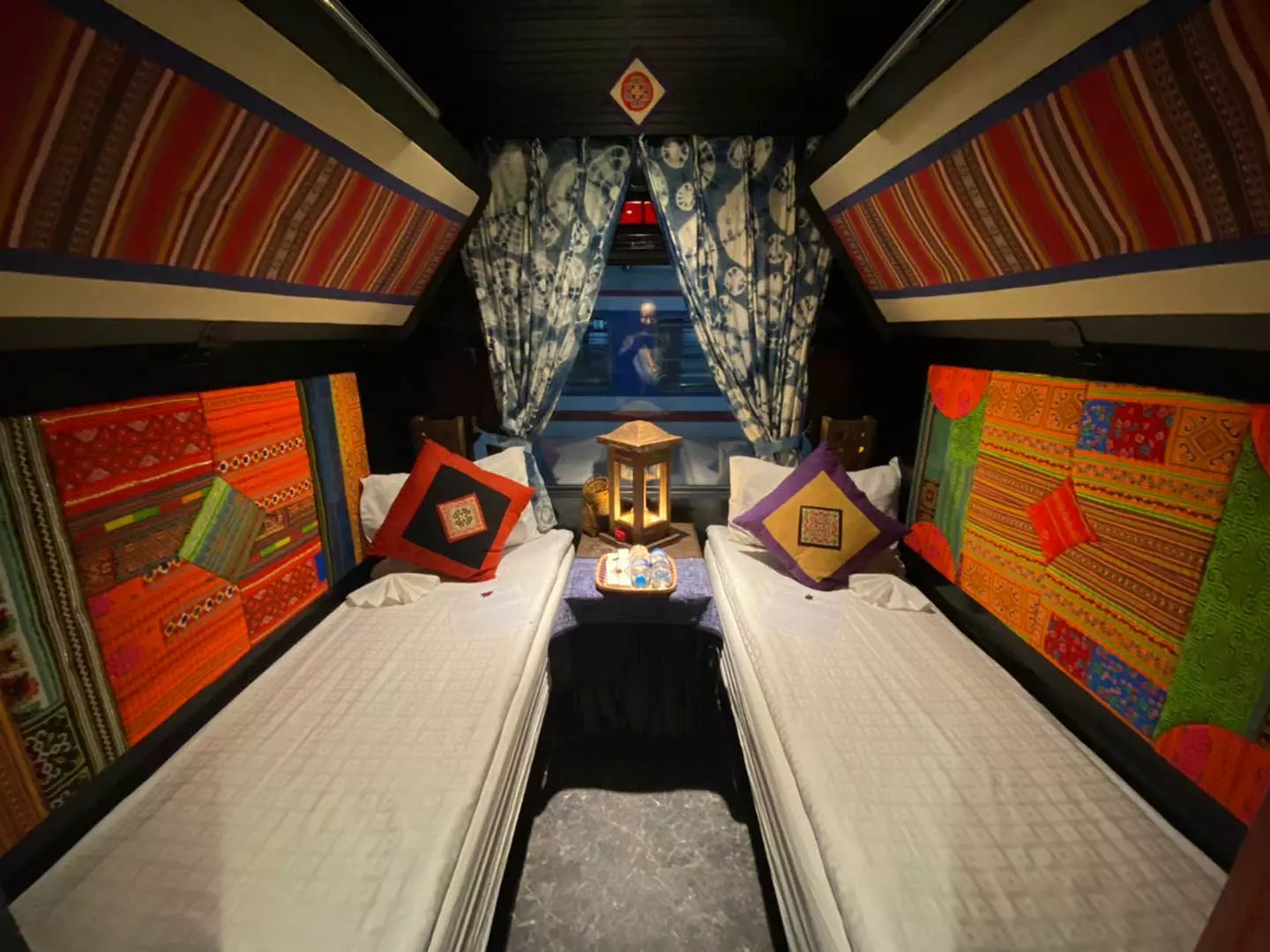 La décoration dans les cabines de Chapa Express
