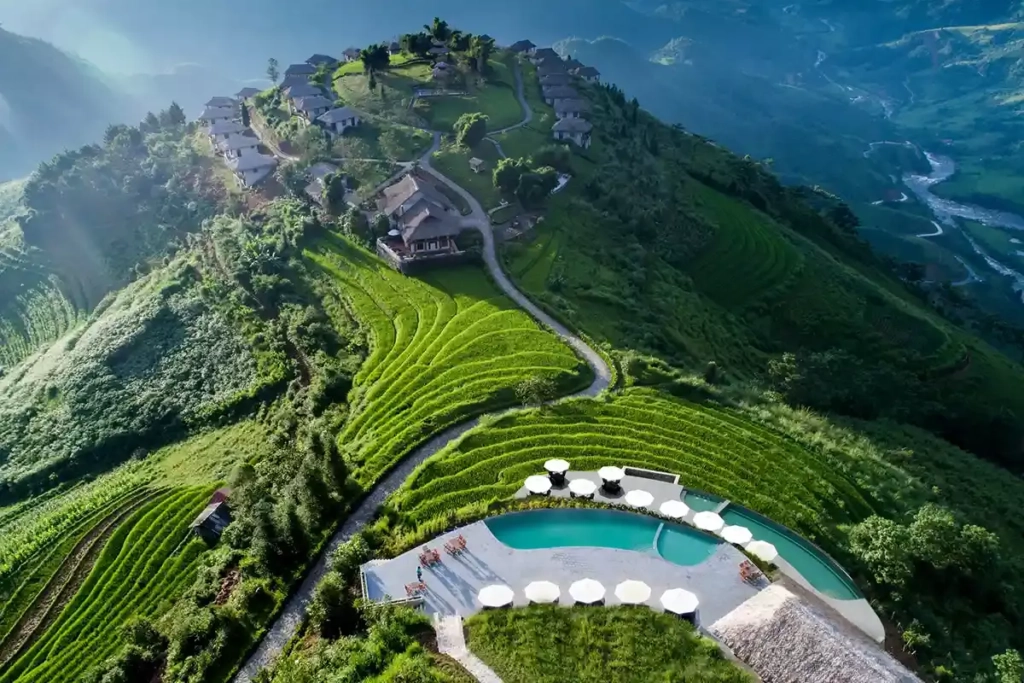 Vue aérienne de Topas Ecolodge